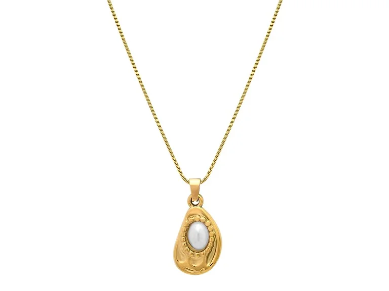 18K Gold Plated Pearl Accent Necklace