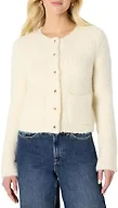 Amazon Essentials Women's Regular-Fit Trendy Wool Blend Boucle Button-Down Jacket, Cream, XX-Large