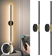 Battery Operated Wall Sconces Set of Two, Wireless Wall Sconces 31.5 Inch