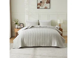 Dawson 3 Piece Textured Quilt Set