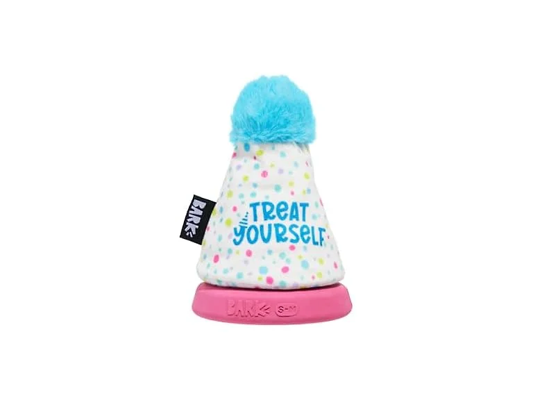 Barkbox Treat Yourself Party Hat Dog Toy | Rip & Reveal
