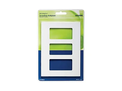 Leviton Wall Plate 80311-W 3-Gang, White
