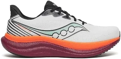 Saucony Triumph 23 Men's Shoes, White/Crimson, 12