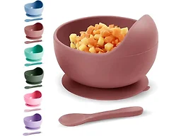 3 Pack Baby Suction Bowls with Spoon