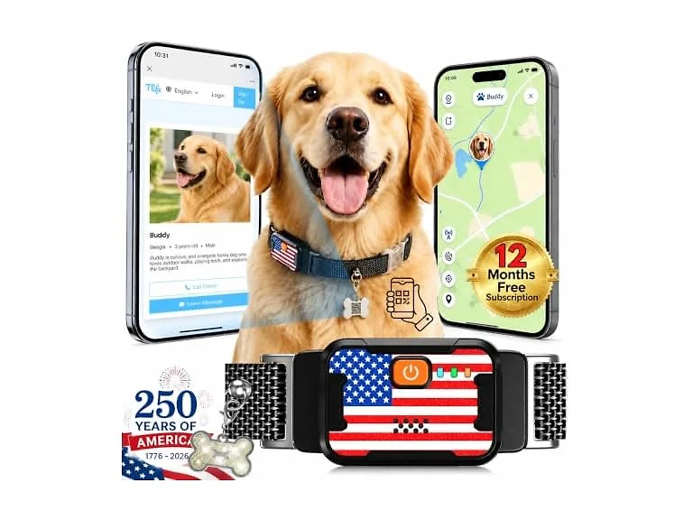 Ycoev Smart Dog GPS Tracker, Black