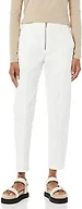Amazon Essentials Women's Stretch Chino Utility Detail Pant, Ivory, 10