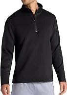 Gaiam Men’s Recovery Long Sleeve Quarter-Zip, Standard Fit, Midweight Breathable Material, Black, Medium