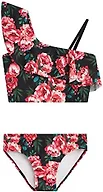 Kanu Surf Girls' Avery Beach Sport One Shoulder Tankini, Avery Black, 12