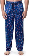 IZOD Men's Lite Touch Fleece Sleep Pajama, Bright Blue, Small