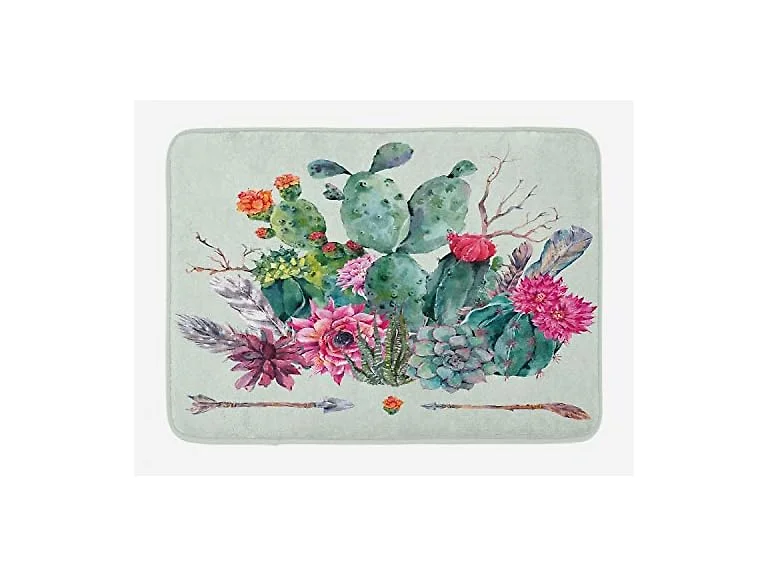 Ambesonne Christmas Bath Mat, Traditional