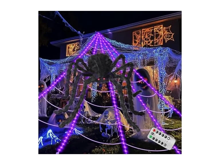ECOHDT Spider Webs Halloween Lights