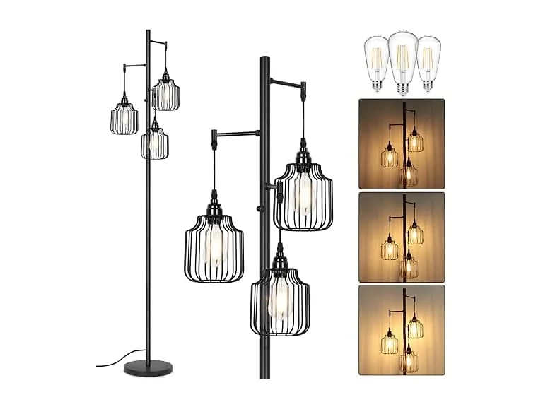 Dimmable Floor Lamp,Tall Standing Lamp