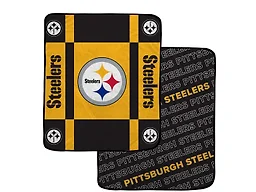 NFL Team Reversible Soft Blanket - Pittsburgh Steelers