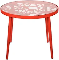 LeisureMod DT20R Devon End Table Red