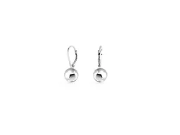 Yeidid Sterling Silver Classic 7MM Ball Leverback Earrings