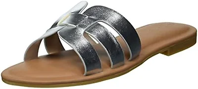 The Drop Women's Monika Flat H-Band Slide Sandal
