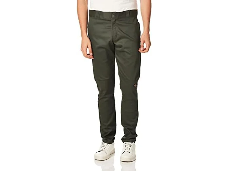 Dickies Men Skinny Straight Double Knee Work Pant