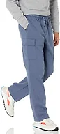 Amazon Essentials Men's Cargo Fleece Sweatpant, Indigo Blue, Large
