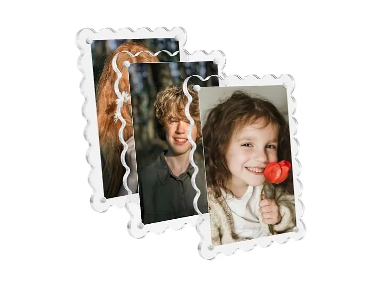 3 Pack Acrylic Picture Frames 4x6