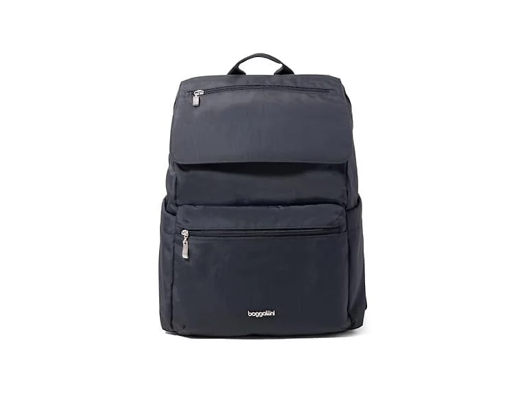 Baggallini Flap Laptop Backpack - 15"x11" Charcoal