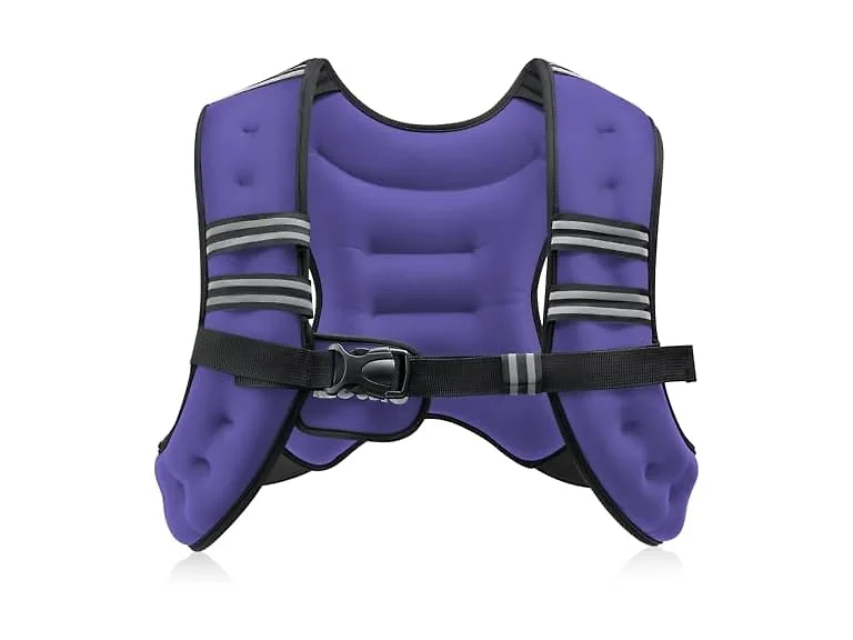 ZELUS Purple Reflective Weighted Vest 12lb