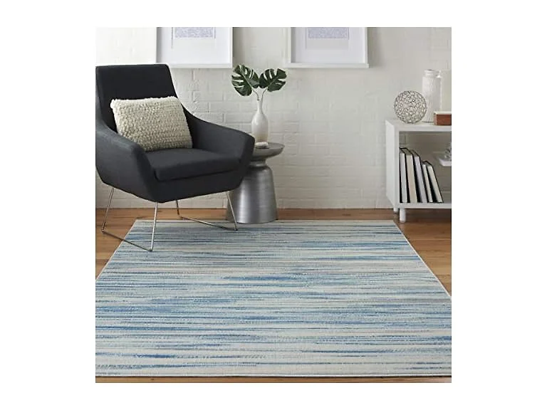 Nourison Jubilant Blue Rug 6x9
