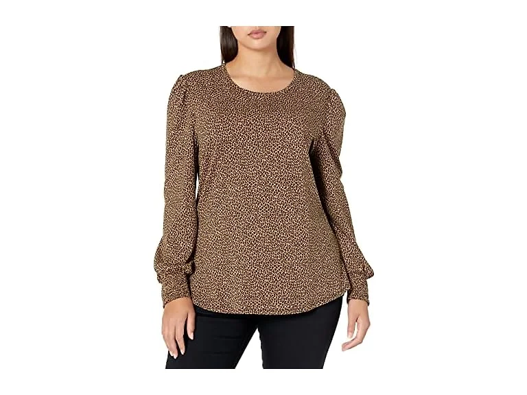 Amazon Essentials Women (L) T-shirt Camel Cheetah