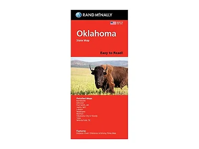 Rand McNally Easy To Read Folded Map: Oklahoma State Map