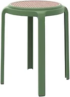 LeisureMod TSR13G Teresse Dining Stool Green