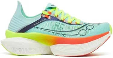Saucony S30994-131 11.5 Mens/13 Womens Saucony Endorphin Elite 2 Unisex Shoes Splash/Fire