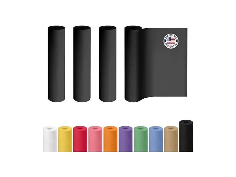 IDL Packaging Black Paper Roll 24" x