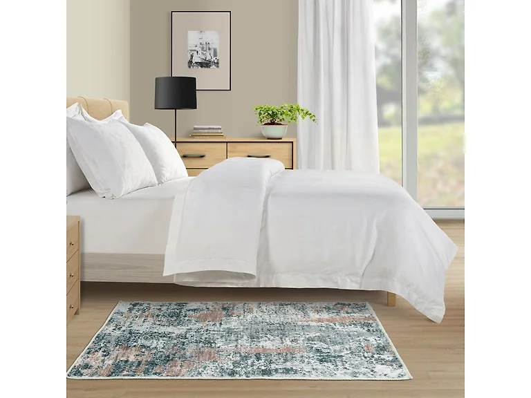 Kathy Ireland 20"x60" Soft Brushed Flannel Washable Rug