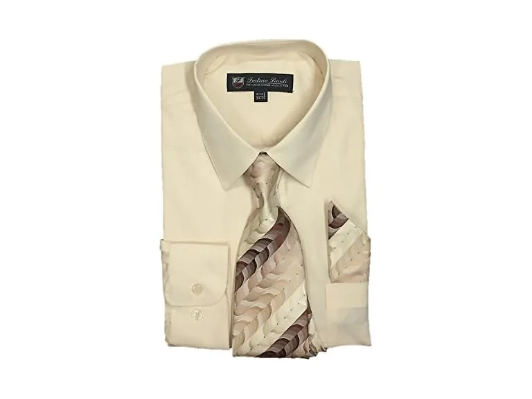Fortino Landi Men (18.5 34-35) Long Sleeve Shirt