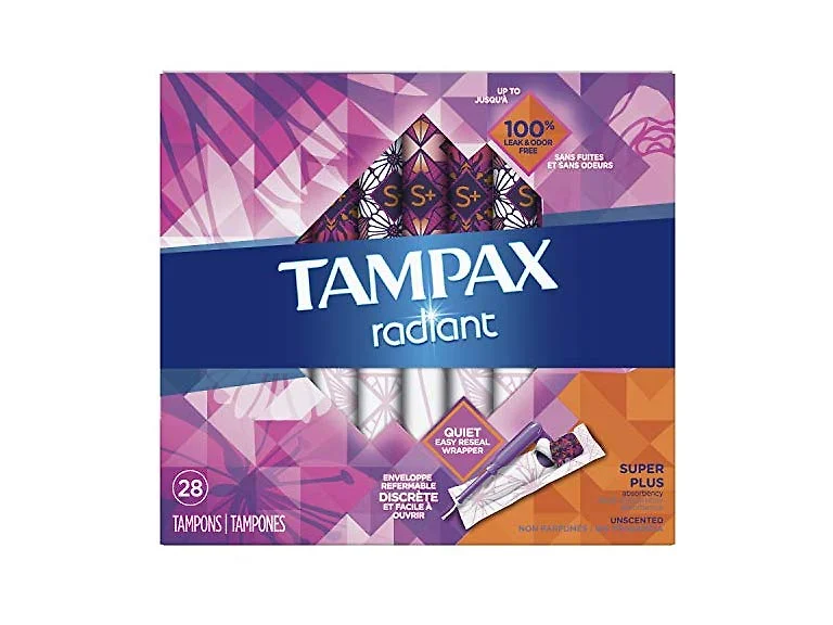 Tampax Radiant Plastic Tampons
