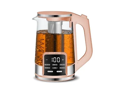 Gourmia Electric Glass Kettle - 1.7L Peach