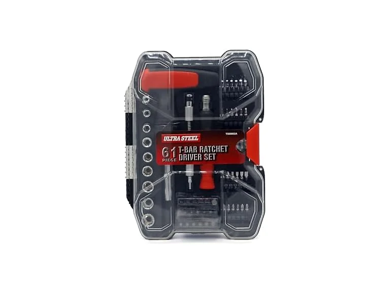 ULTRA STEEL TS99903A 61PC T-BAR RATCHET DRIVER SET