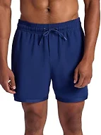 Gaiam Men’s Lunge 5” Short, Standard Fit, Stretch Lightweight Material, Moisture-Wicking, Medieval Blue, Small