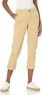 Amazon Essentials Women's Mid-Rise Slim-Fit Stretch Cropped Capri Pants (Available in Plus Size), Khaki, 2
