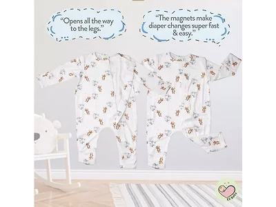 Baby Pajamas with magnetic Buttons