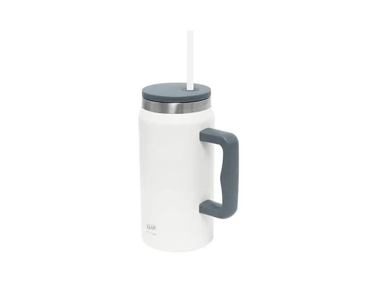 Glad Pioneer Stainless Steel Tumbler 47oz, Grey