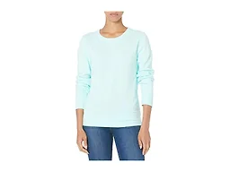 Amazon Essentials Women's Fleece Crewneck Long Sleeve Pullover Sweatshirt (Available in Plus Size), Aqua Blue, X-Small