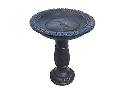 Sunnydaze Decor FWD-495 26 Concrete Bird Bath Blue Blu