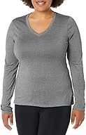 Hanes womens O9309 athletic shirts, Black Heather, Small US