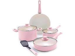 GreenLife Soft Grip 8 Piece Cookware Set