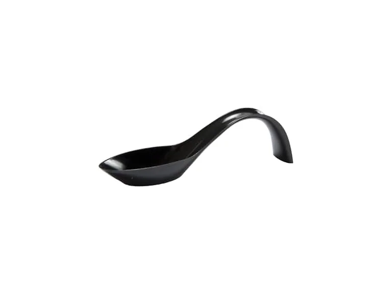 BLUESKY Black Crescent Spoon Plastic Disposable