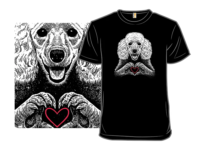 Poodle Heartmark
