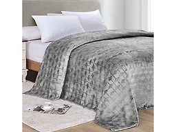 Luxury Home AMRANI BLT-GRA-K King Armani Embossed Microplus