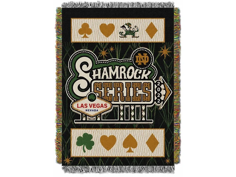 Notre Dame Shamrock Series Blanket