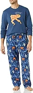 Amazon Essentials Disney | Marvel | Star Wars Men's Soft & Comfortable Flannel Pajama Sleep Sets, Marvel Captain America, Small