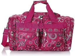 Rockland Duffel Bag, PINKBANDANA, 19"